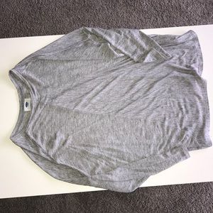 Grey comfortable quarter sleeve shirt